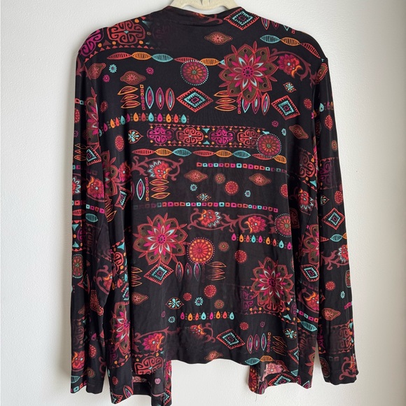 Chico's Multicolor Patterned Cardigan - Picture 3 of 3